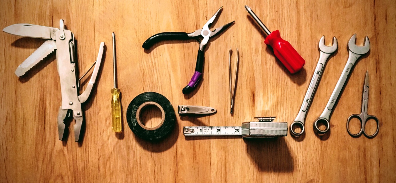 Various tools arranged together