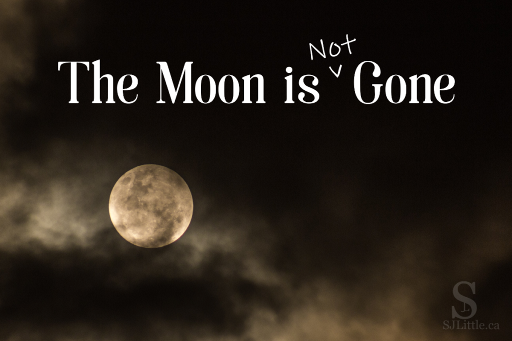 The Moon is Not Gone