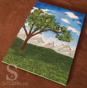 Tree painting by S. J. Little