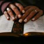 Woman reading Bible