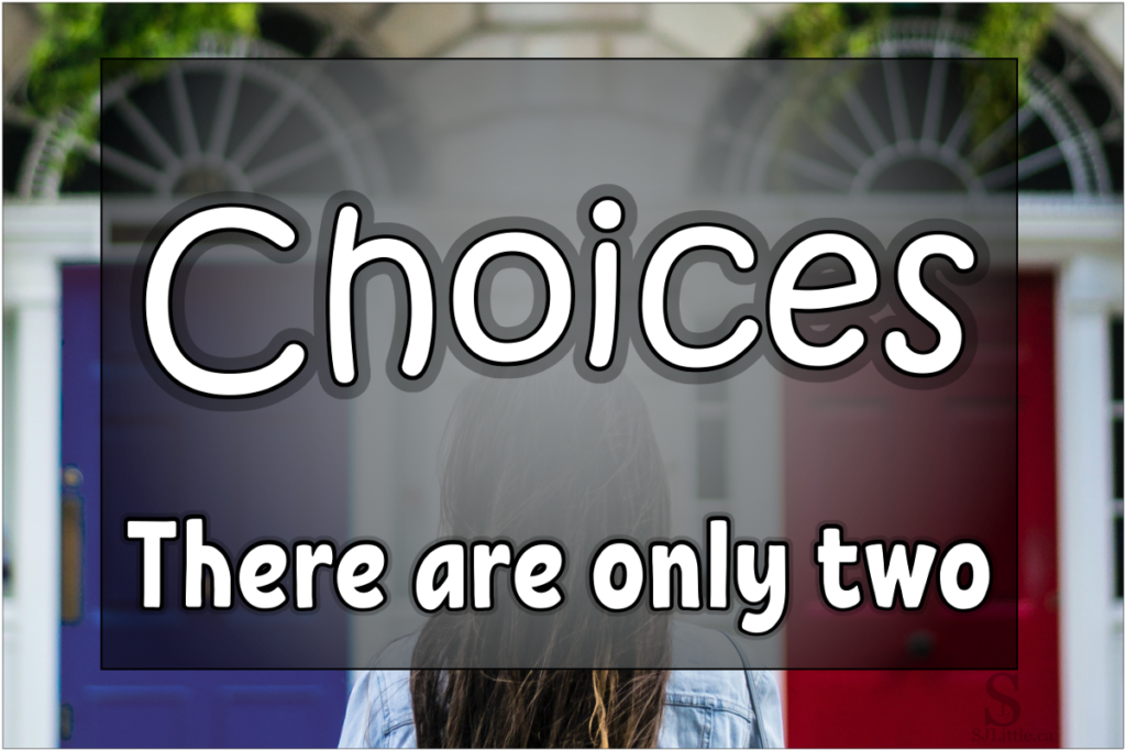 Choices: There are only two