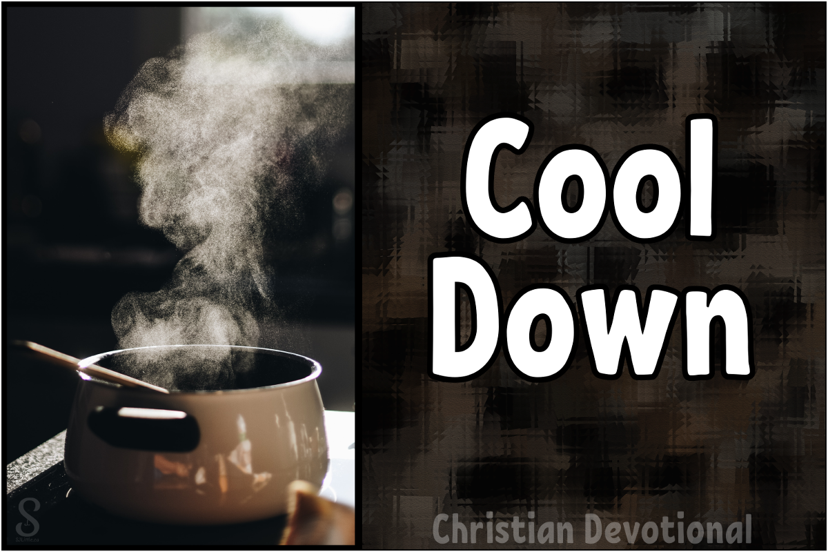 A pot with steam rising from it beside the title "Cool Down"